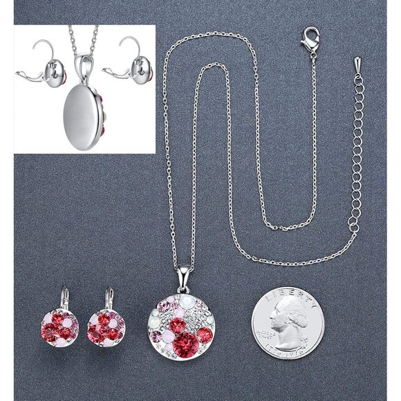 New Ocean Bubble Women's Crystal Jewelry Set Costume Fashion Pendant Nec… - Picture 9 of 12